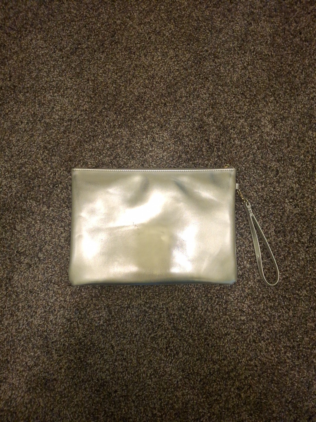 Celebrate Shop Postcard Handbag Santa’s Workshop Wristlet Silver