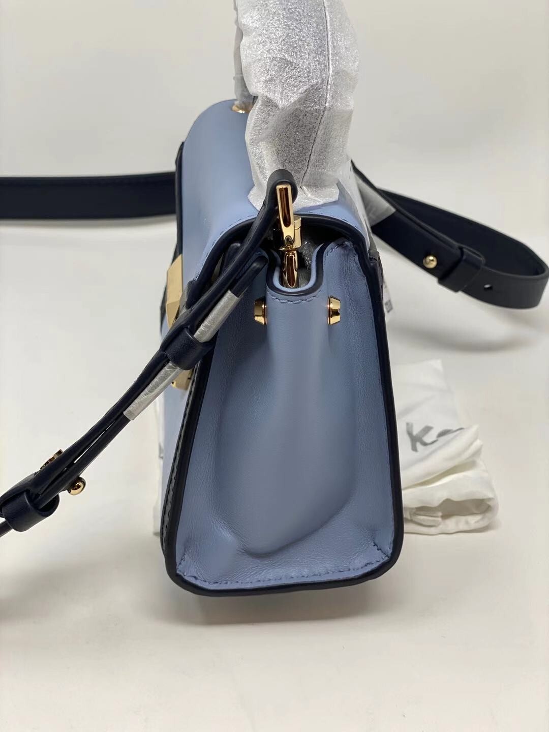 Michael Kors Whitney Mini Satchel Crossbody PLBLUE/ADMRL