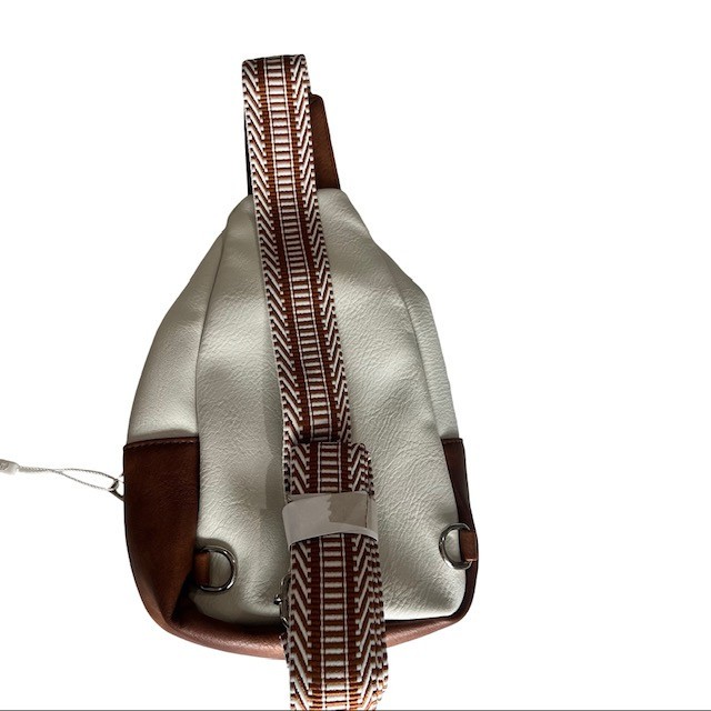 CLUCI Sling Bag for Women Crossbody Faux Leather Cream Brown New With Tag.