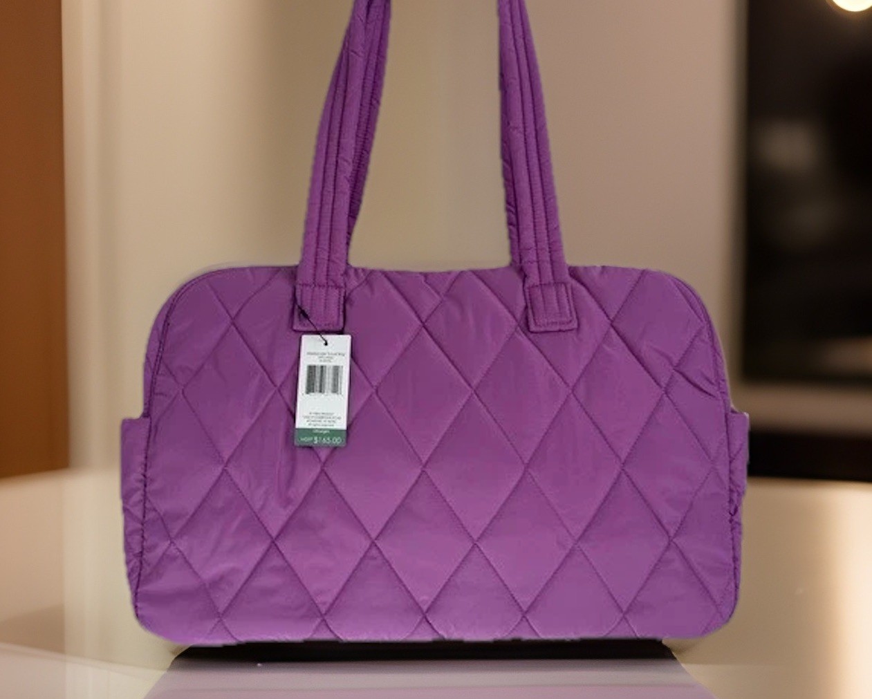 VERA BRADLEY Weekender Travel Carry On Bag in Ultralight Iris Orchid $165