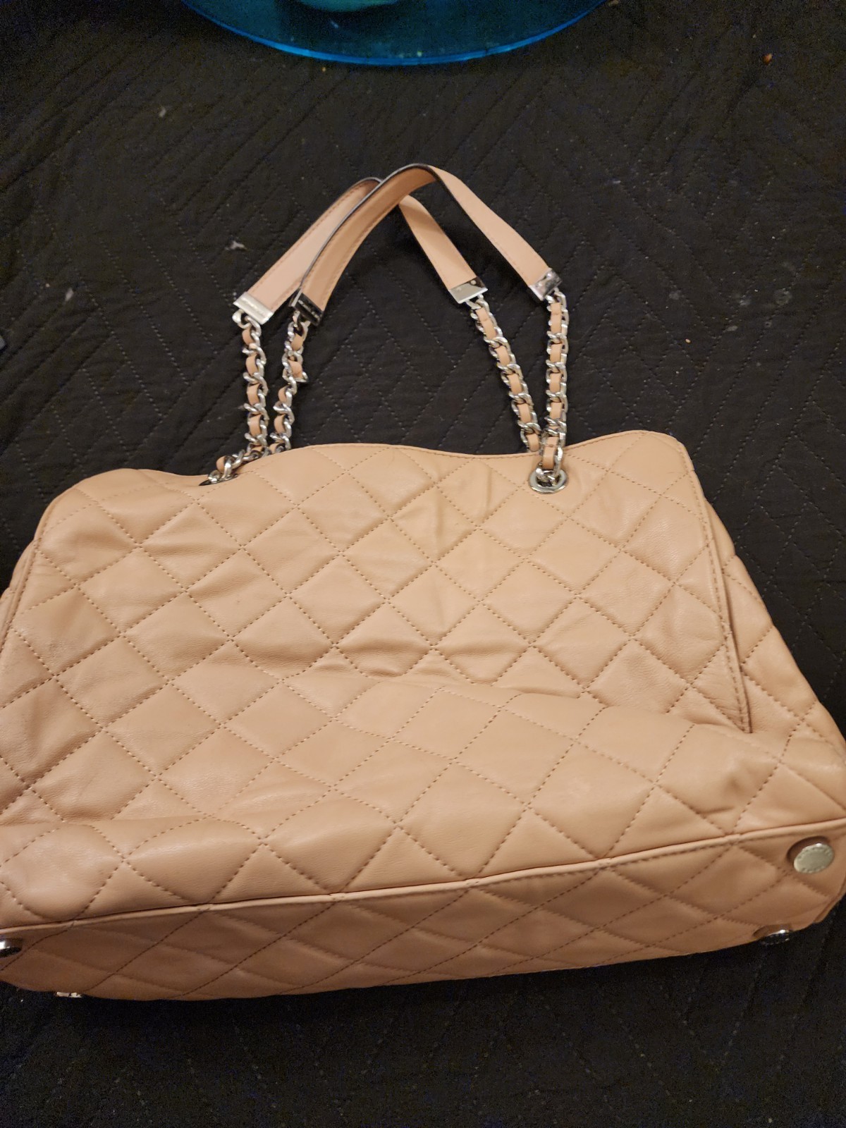 NWT Michael Kors Susannah Large Quilted-Leather Tote/Shoulder Bag in Ballet Pink