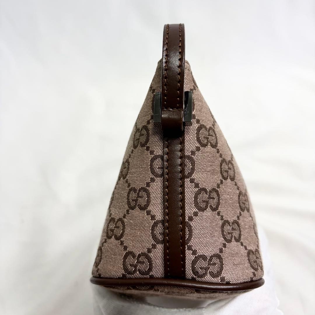 Gucci Accessory Pouch GG Canvas Shoulder Bag Brown Beige Logo Women Unisex