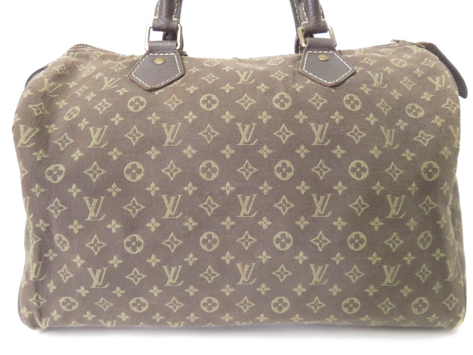 Auth Louis Vuitton Monogram Mini Lin Idylle Speedy 30 Hand bag F#53148
