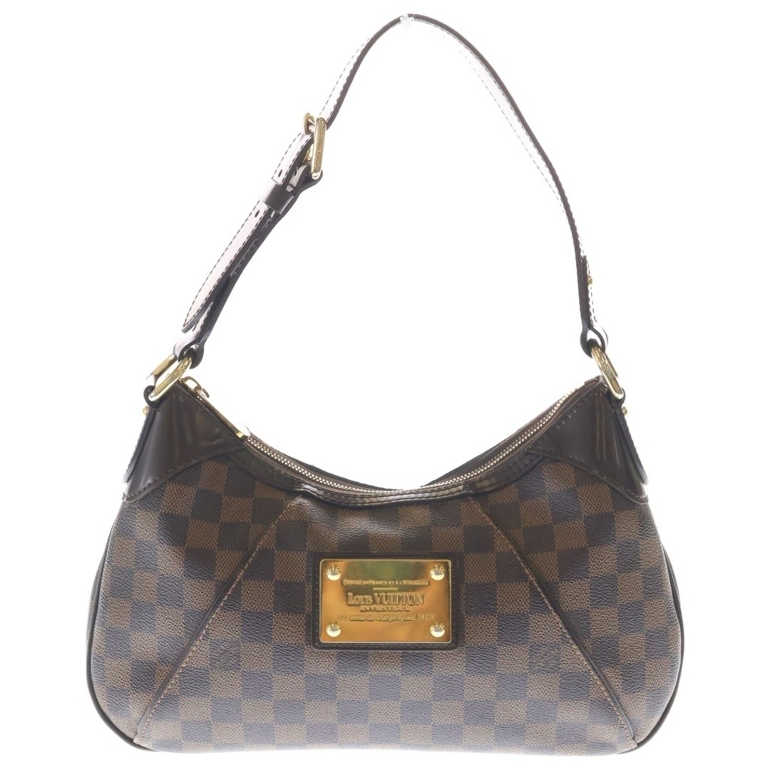 LOUIS VUITTON Thames PM One shoulder Damier Canvas PVC Brown N48180 Used 8f9512d
