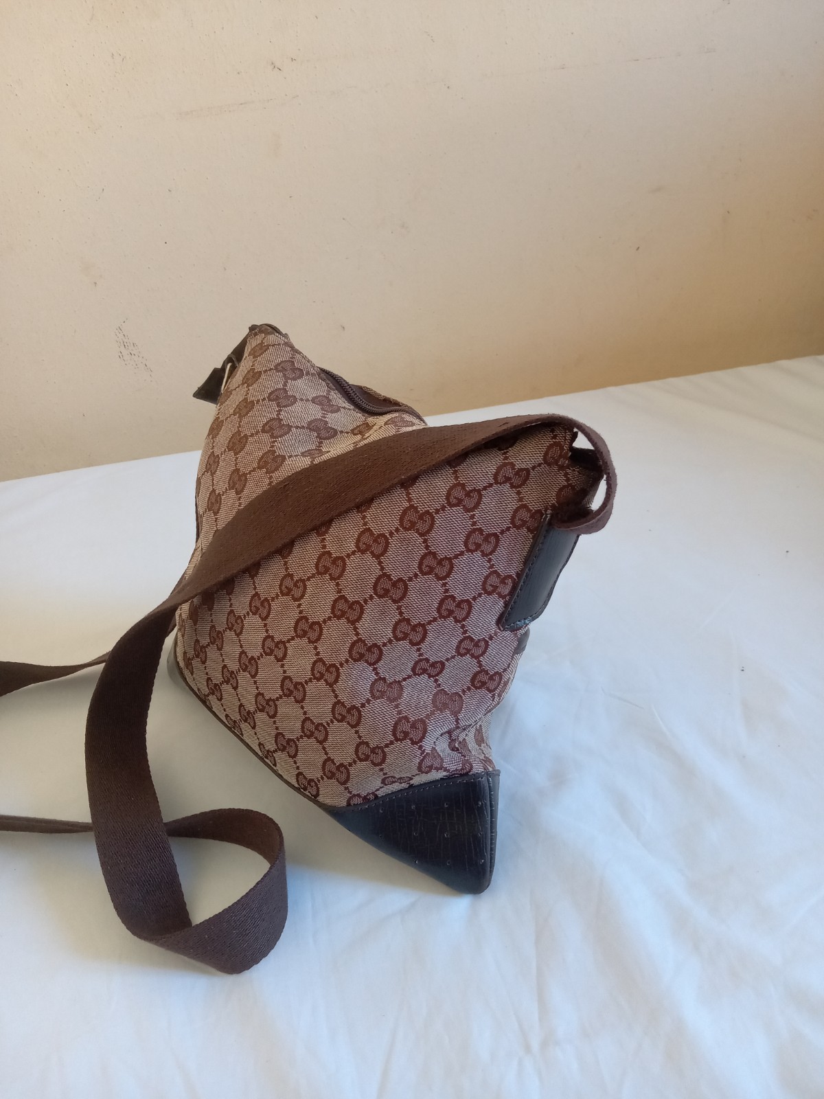 Gucci Brown Canvas Bag