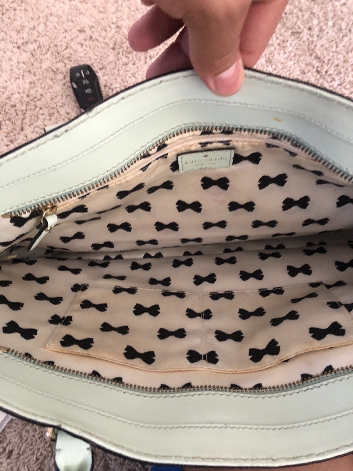 Kate Spade Mint Green Medium Purse (PLEASE SEE PHOTOS)