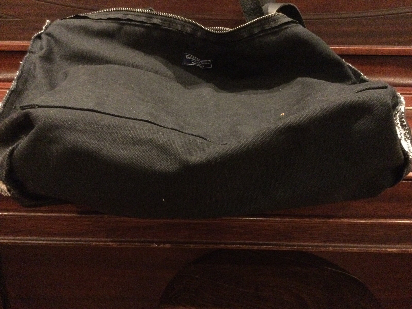 Vintage FARIBAULT MILL 18651️⃣8️⃣6️⃣5️⃣👜TOTE BAG🧶Black/Beige/Gray Knit🤐Zip🆕