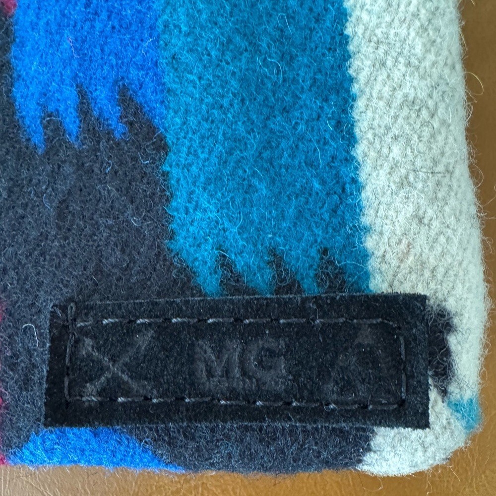 MG Design Co Mercy Grey Design Pendleton Wool Fabric Multicolor Wool Clutch
