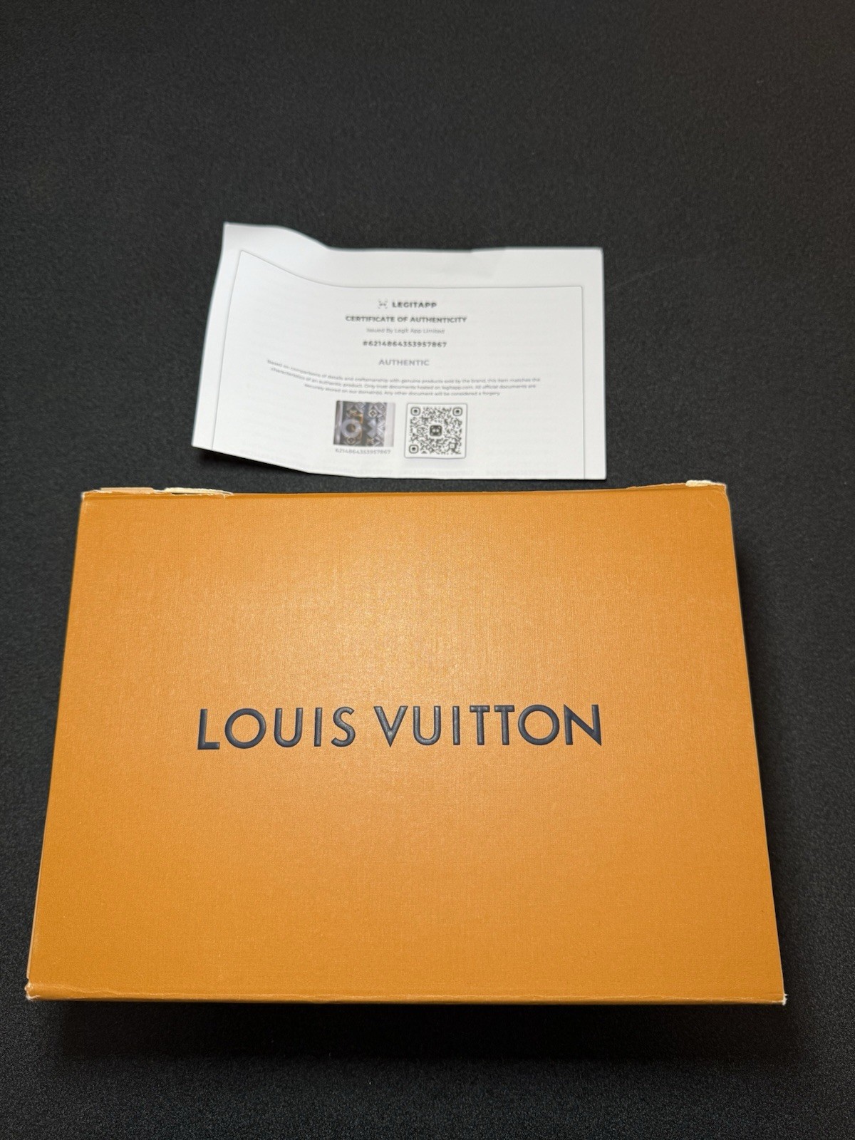 Louis Vuitton Black Blue Jacquard Since 1854 Dauphine Chain Wallet w/ Dust Bag