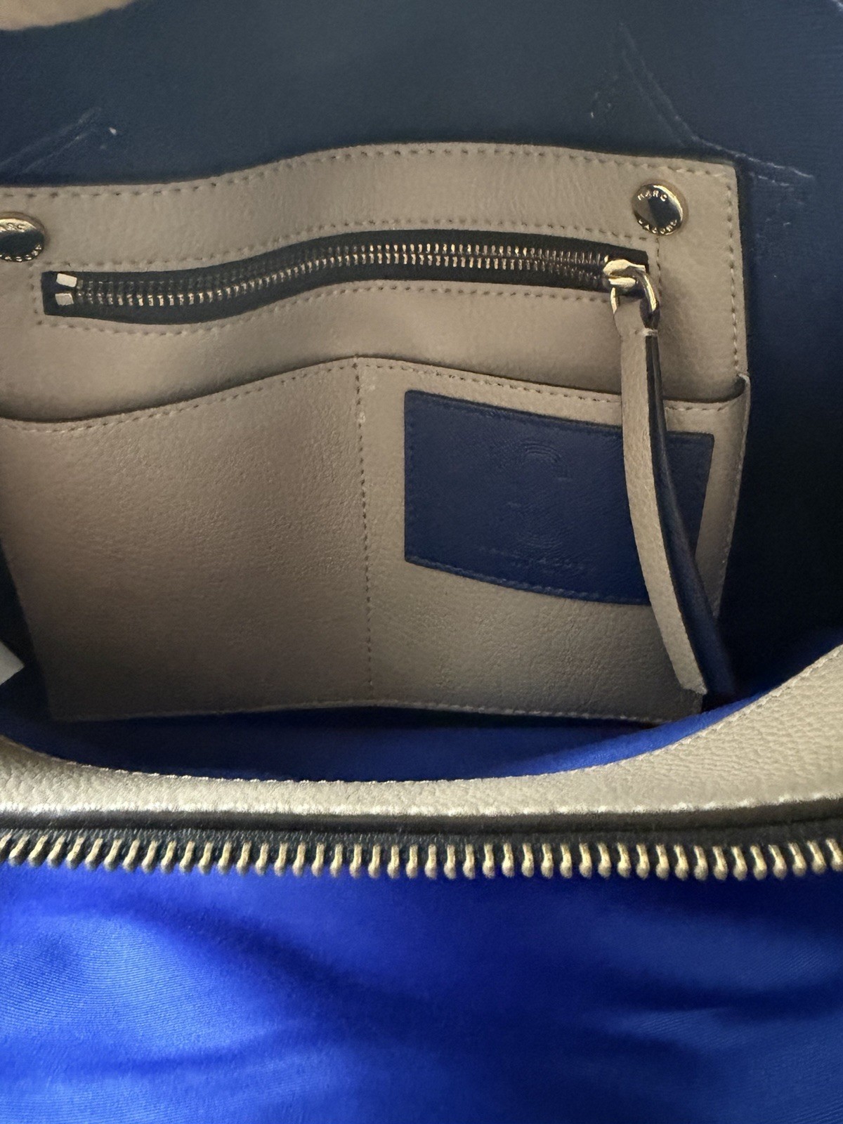 NWT New Designer MARC JACOBS Editor Tote Griffin Beige Nude Handbag Bag Purse
