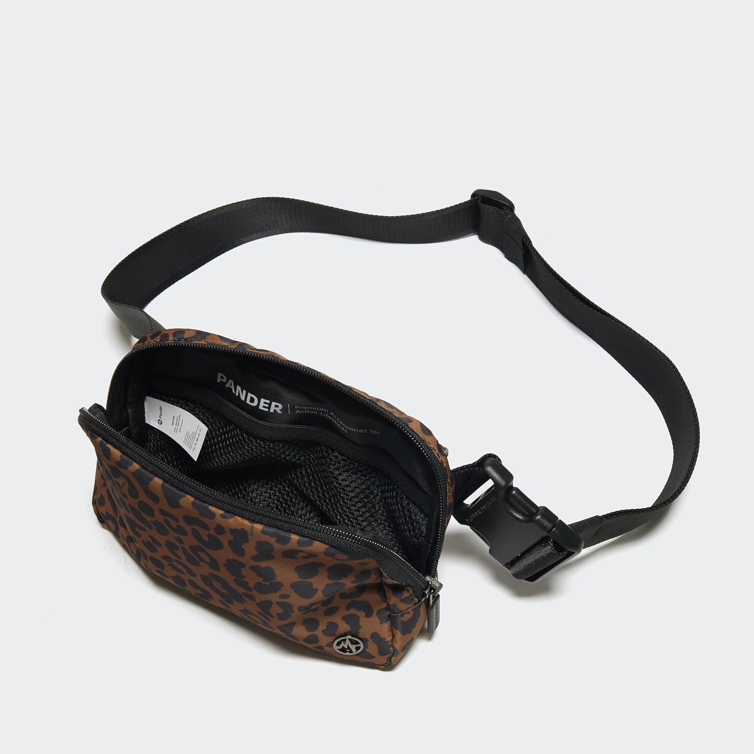 Stylish Water-Resistant Nylon Fanny Pack – 1L Two-Way Zipper Crossbody Bag