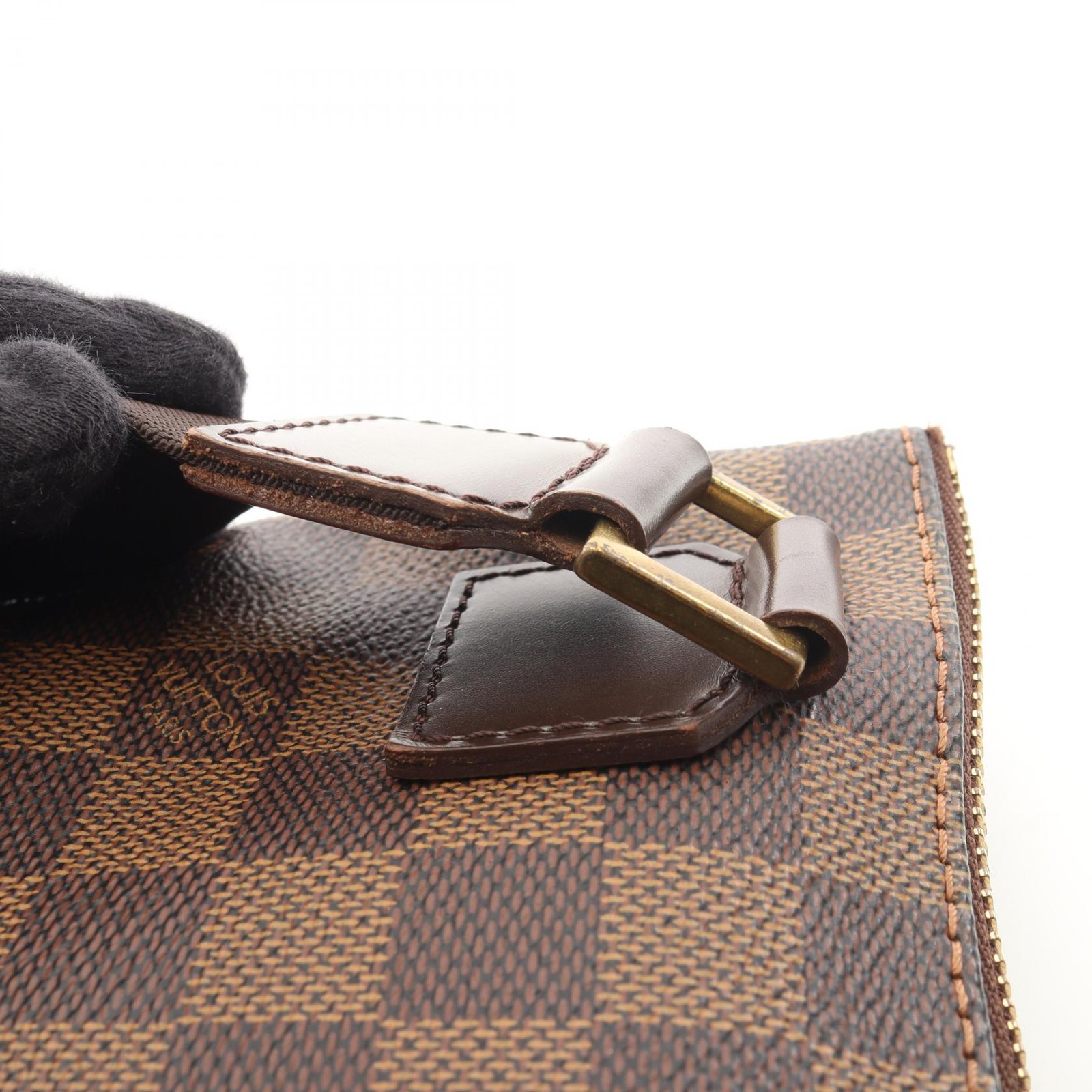 LOUIS VUITTON Pochette Bosphore Shoulder Crossbody Bag N51111 Damier Ebene Used