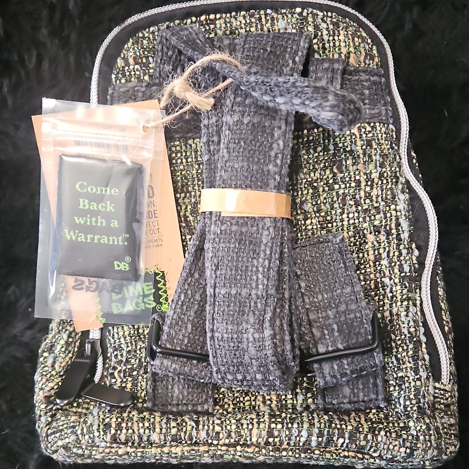 Dimebags Club Kid Timber Zip Closure Adjustable Straps Inner Pockets