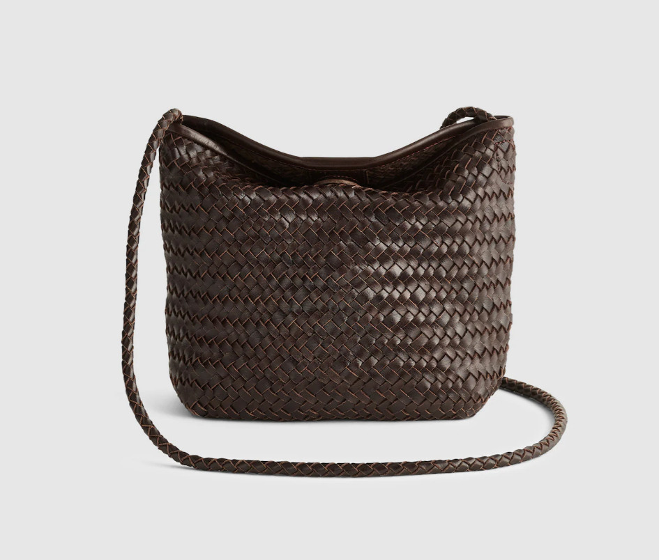 Madewell The Signature Woven Crossbody Bag – coffee bean NEW
