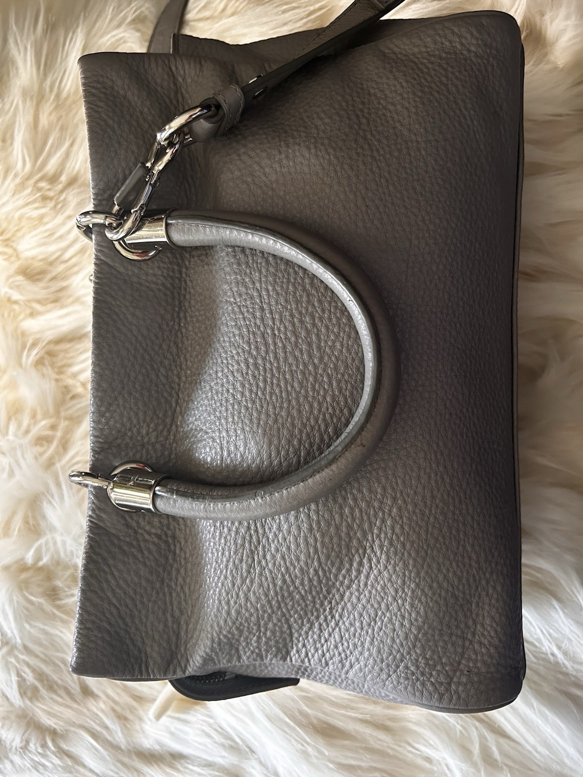 Marc by Marc Jacobs Too Hot to Handle Bentley Satchel Crossbody Storm Cloud Grey