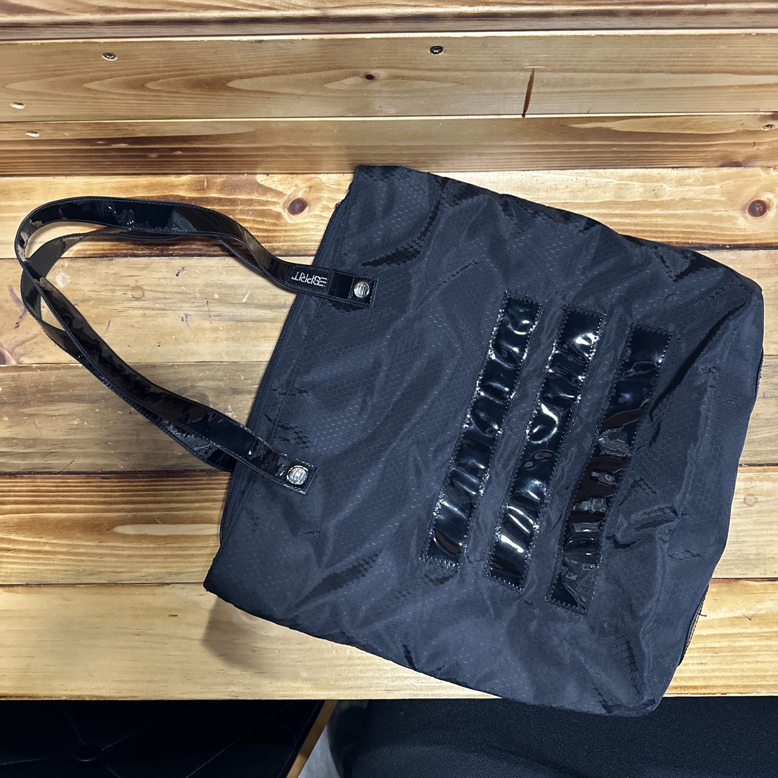 Y2K ESPRIT TOTE BAG Honeycomb 14wx15 3 stripe