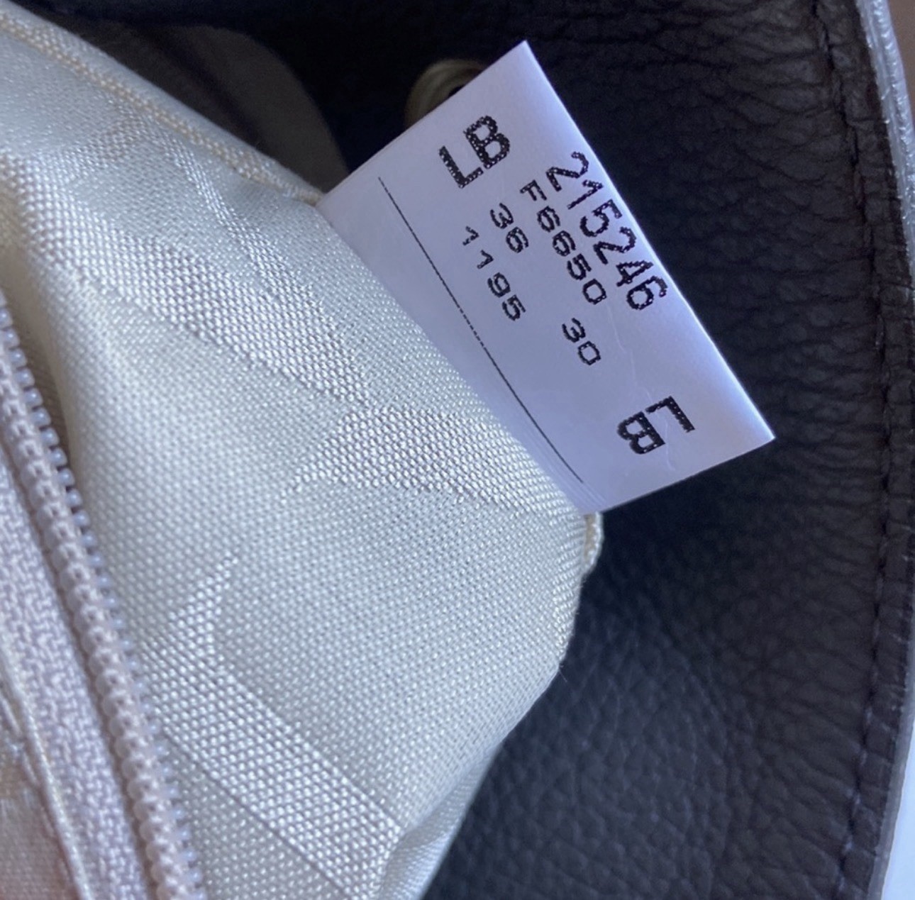 Furla Julia chain leather tote bag inside pocket