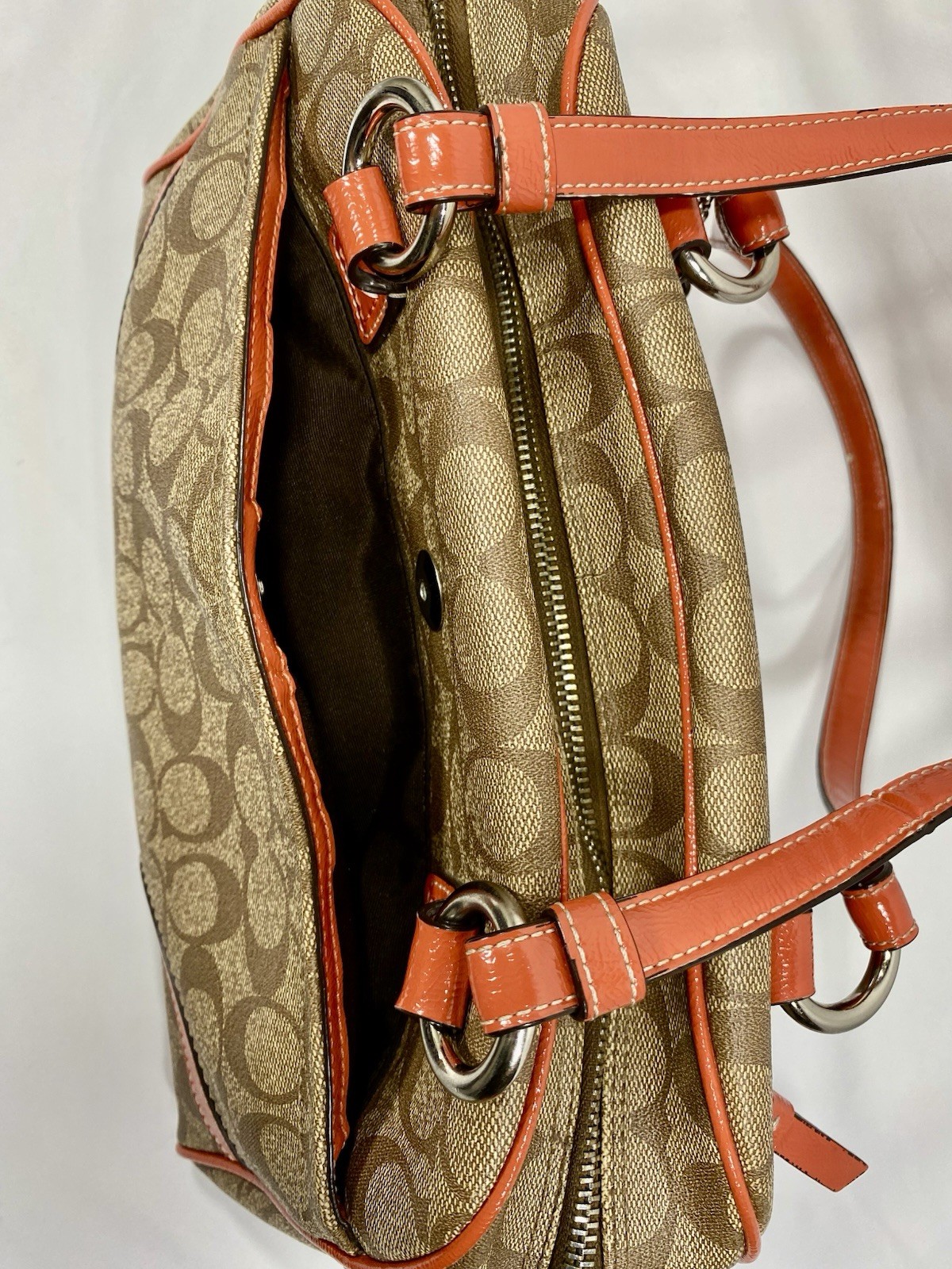 COACH Peyton Satchel All-Over Print F1220-F18918, 13”x 8”x 6” **SEE PHOTOS
