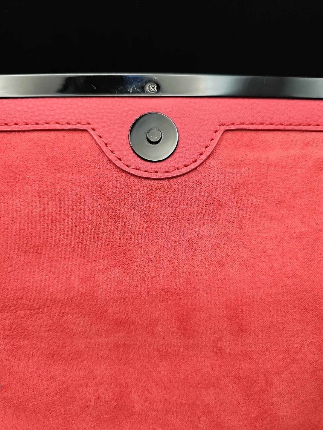 Red Clutch Crossbody Flap Magnet Open Clutch Strap Retro Style Pocketbook WHBM