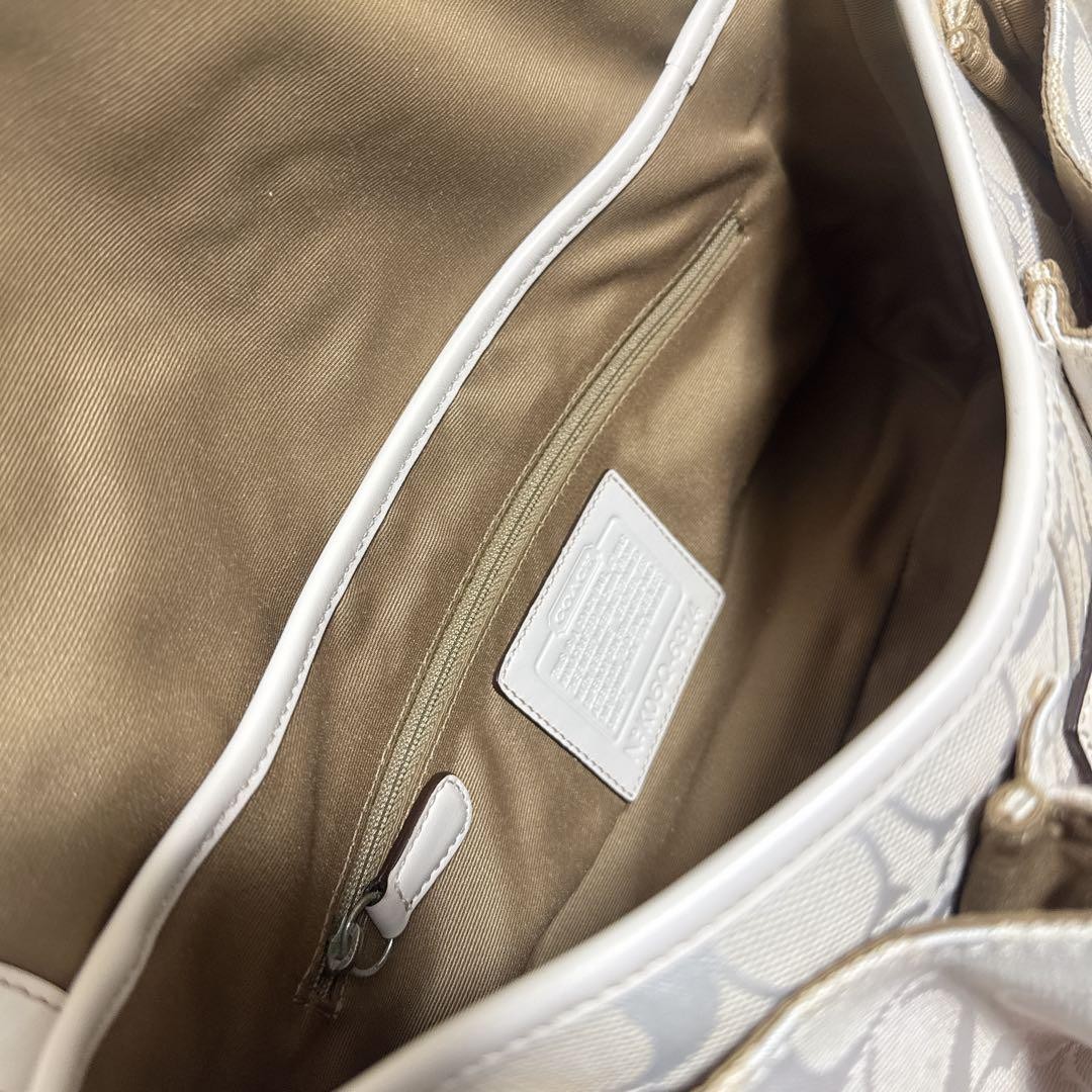 COACH One Shoulder Bag Soho White Off White Signature