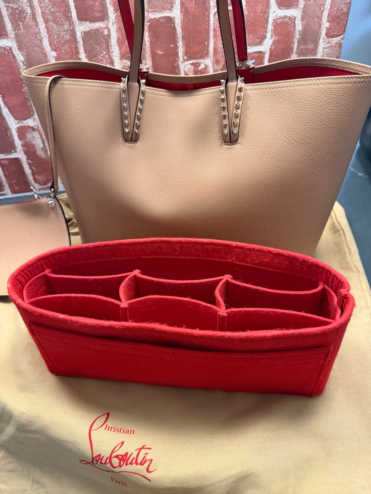 Christian Louboutin Cabata Large Tote Off White Bag – Soft Calf Leather