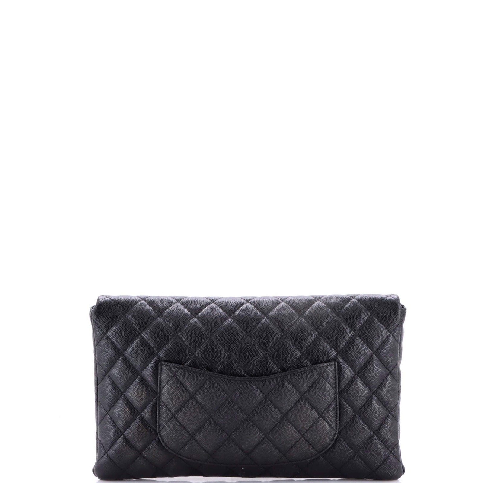 Chanel Classic Flap Clutch Quilted Caviar