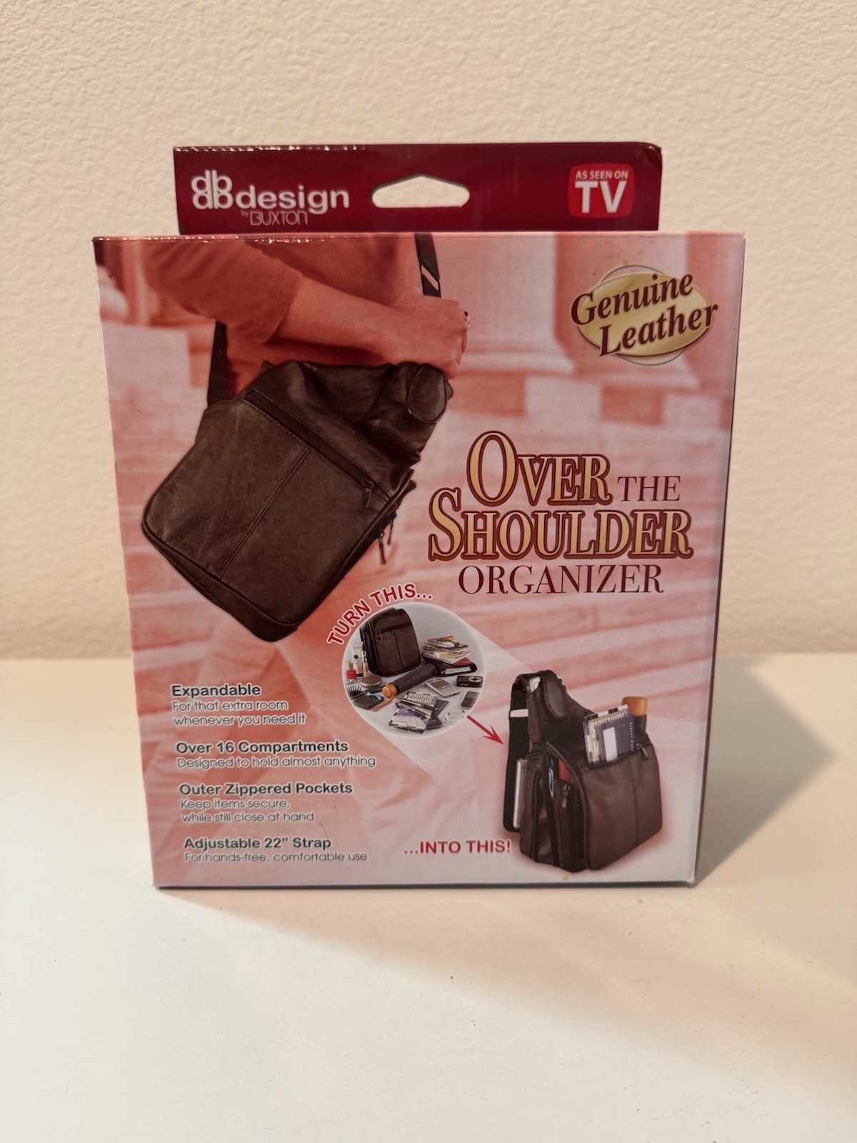 Button Design Over The Shoulder Bag Organizer – New!