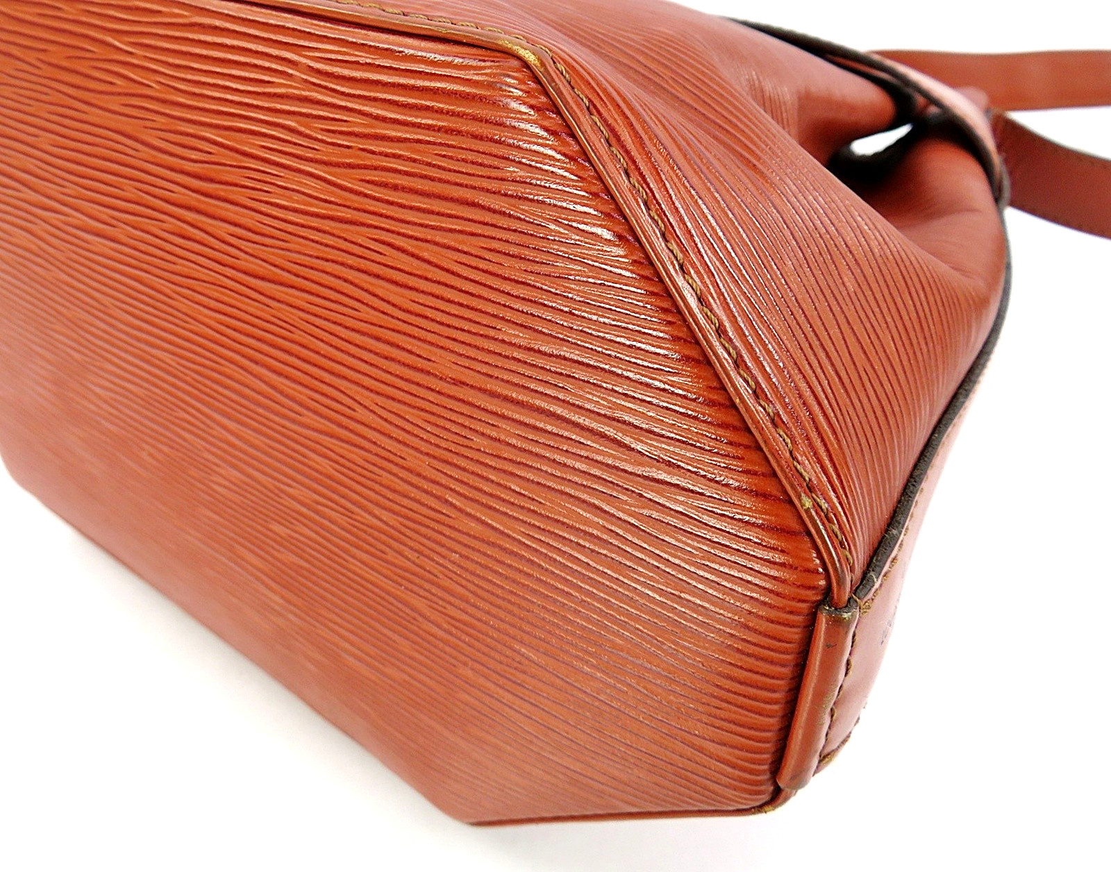 Auth LOUIS VUITTON Sac D’Paule Brown Epi Leather PM Shoulder Bag Purse #64358