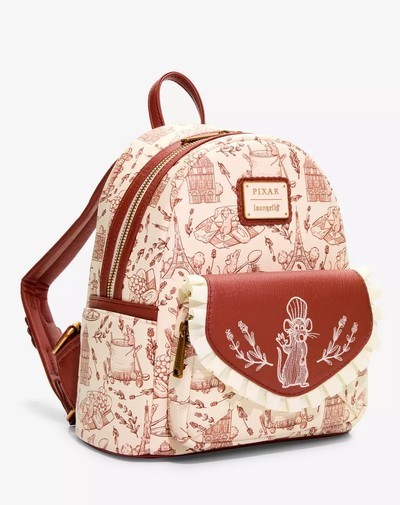 Loungefly Disney Pixar Ratatouille Scenic Allover Print Mini Backpack with/Tags