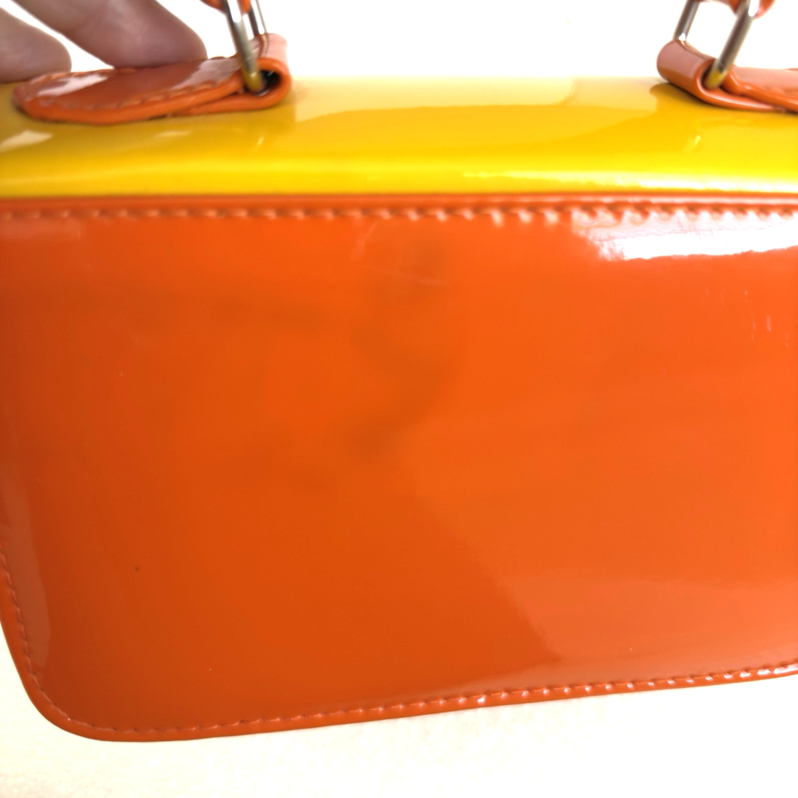 Sassy Crossbody Clutch Mini Women Yellow Orange Retro Party Disco Festival Fun