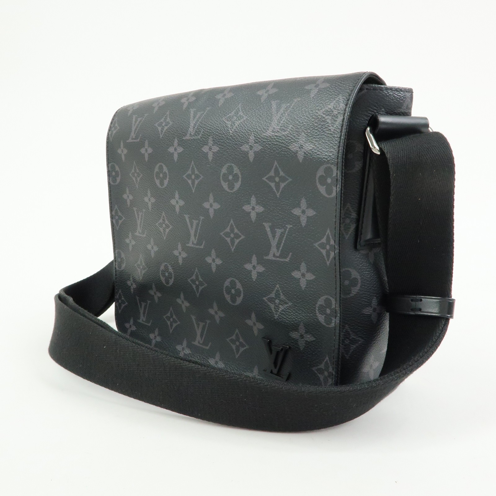 Louis Vuitton Monogram Eclipse District PM Crossbody Bag M44000 Auth Used F/S