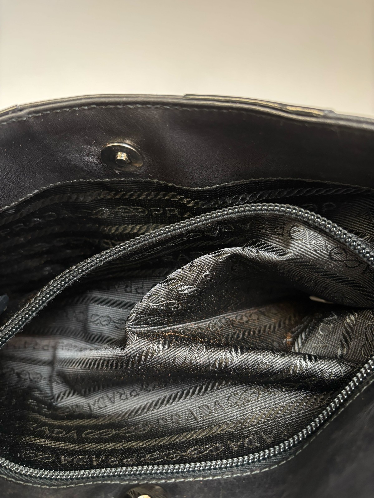 【Authentic】PRADA Handbags Leather Black Free Shipping | Duties Paid