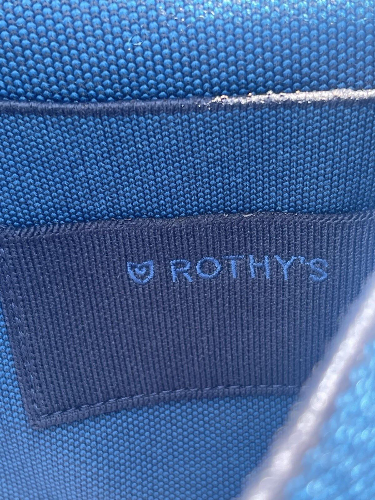 Rothy’s Crossbody Bag Blue Magnetic Close Pockets Rare Discontinued Stylish