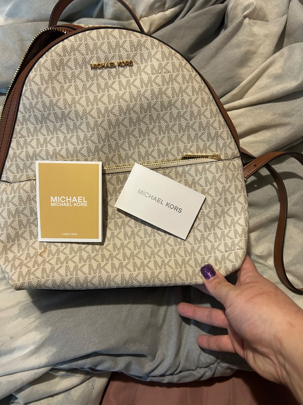 michael kors backpack purse