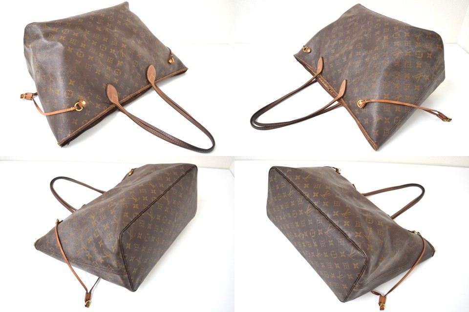 Auth Louis Vuitton Neverfull GM Tote Bag Monogram M40990 (M40157) LV 54002