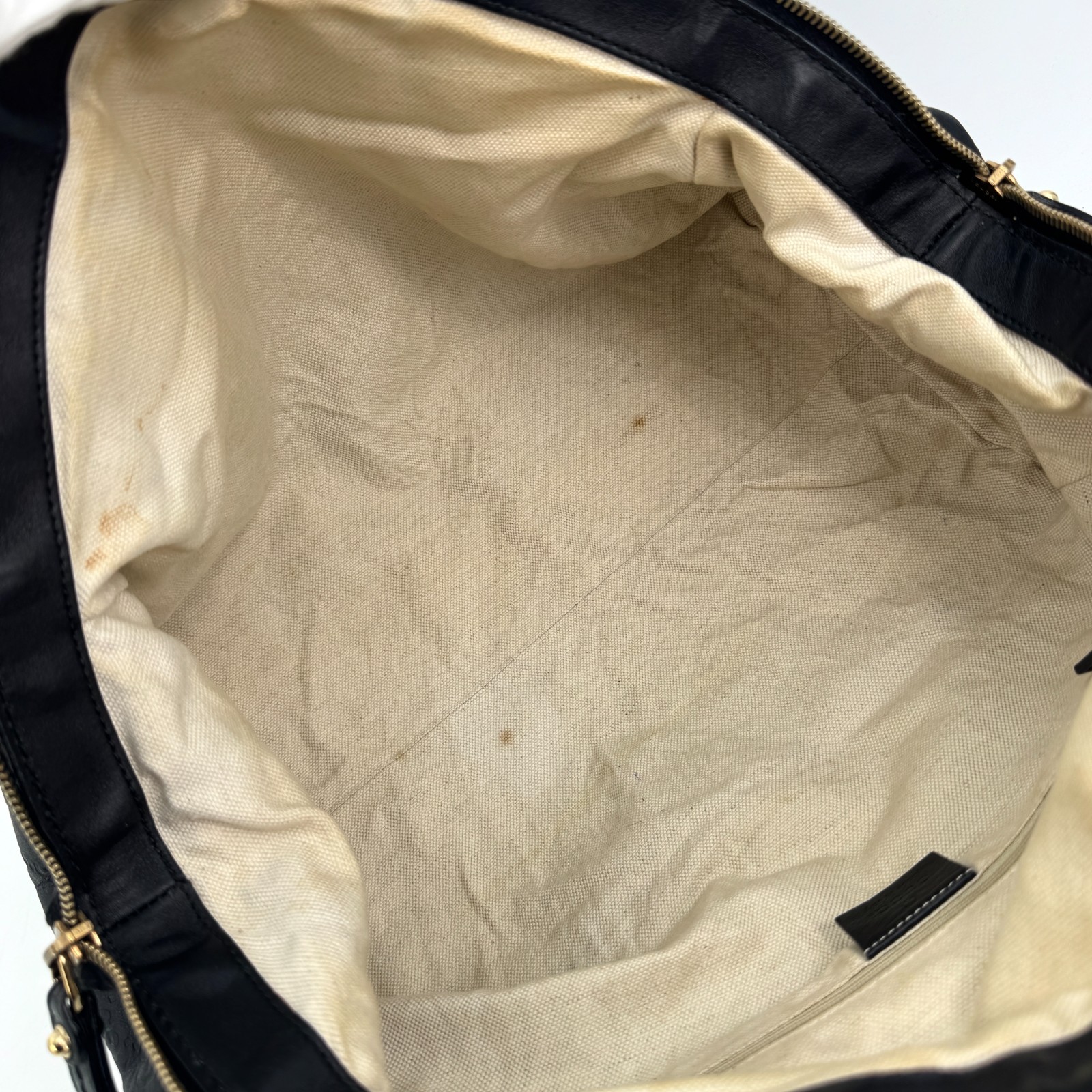 GUCCI Sukey Shoulder Bag Leather Black