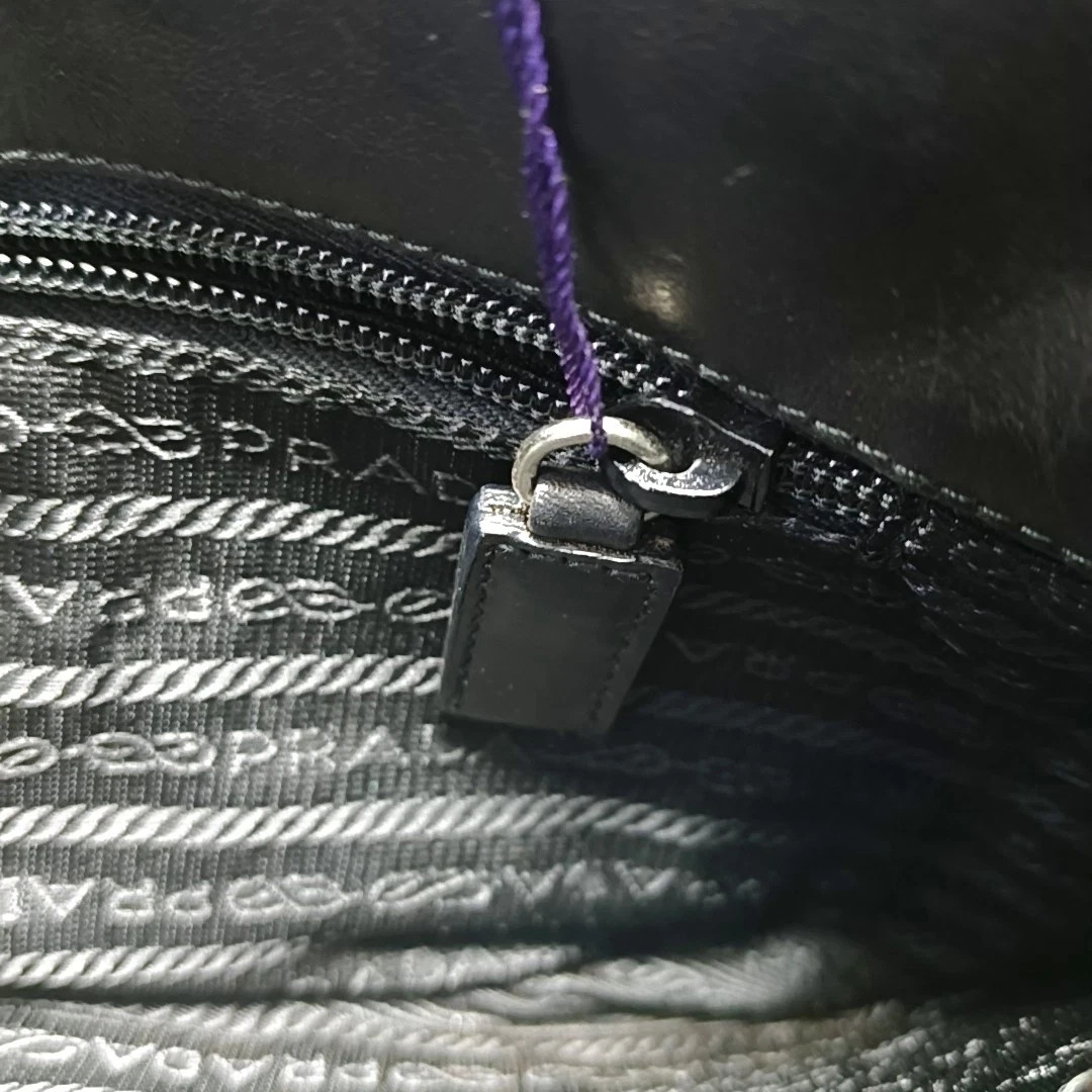 【Authentic】PRADA Handbags Leather Black Free Shipping | Duties Paid