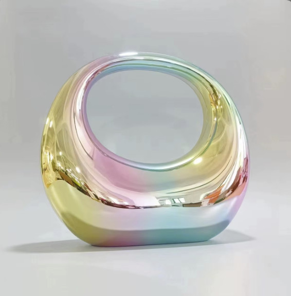 Luxury rainbow Acrylic Women’s Bridal Wedding Purse Crystal Evening Bag New