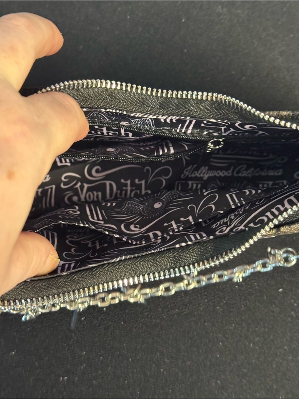 Rare Deadstock Von Dutch Camo & Pink Charm Shoulder Bag NWOT