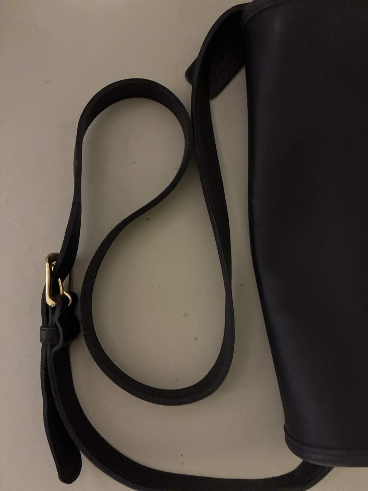 Vintage Coach Medium Black Crossbody Bag, Adjustable Strap