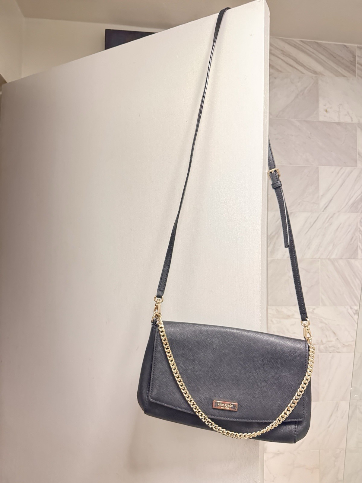 Kate Spade NY Laurel Two-Way Crossbody Shoulder Handbag 14”x6”x1” Saffiano