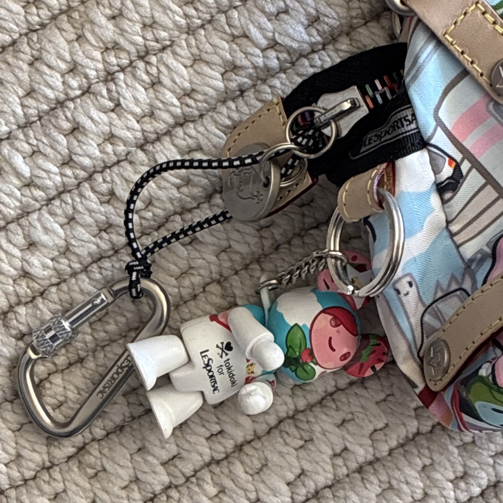 Tokidoki x LeSportsac Mini Handbag Purse w/ Charm Rare Print New W/O Tags