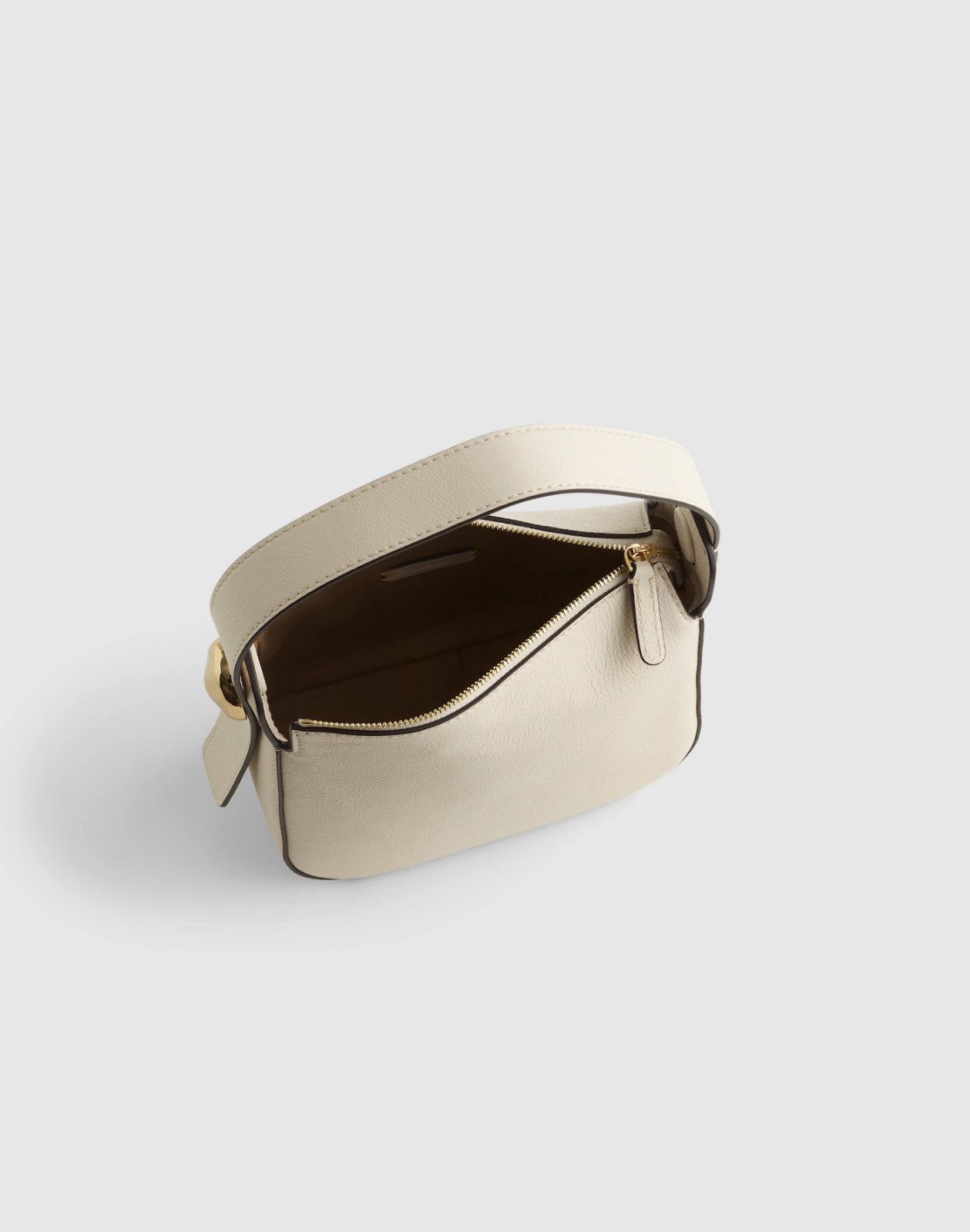 Madewell Sculpted Metal Wristlet Bag Vintage Muslin Leather Mini Clutch NW367