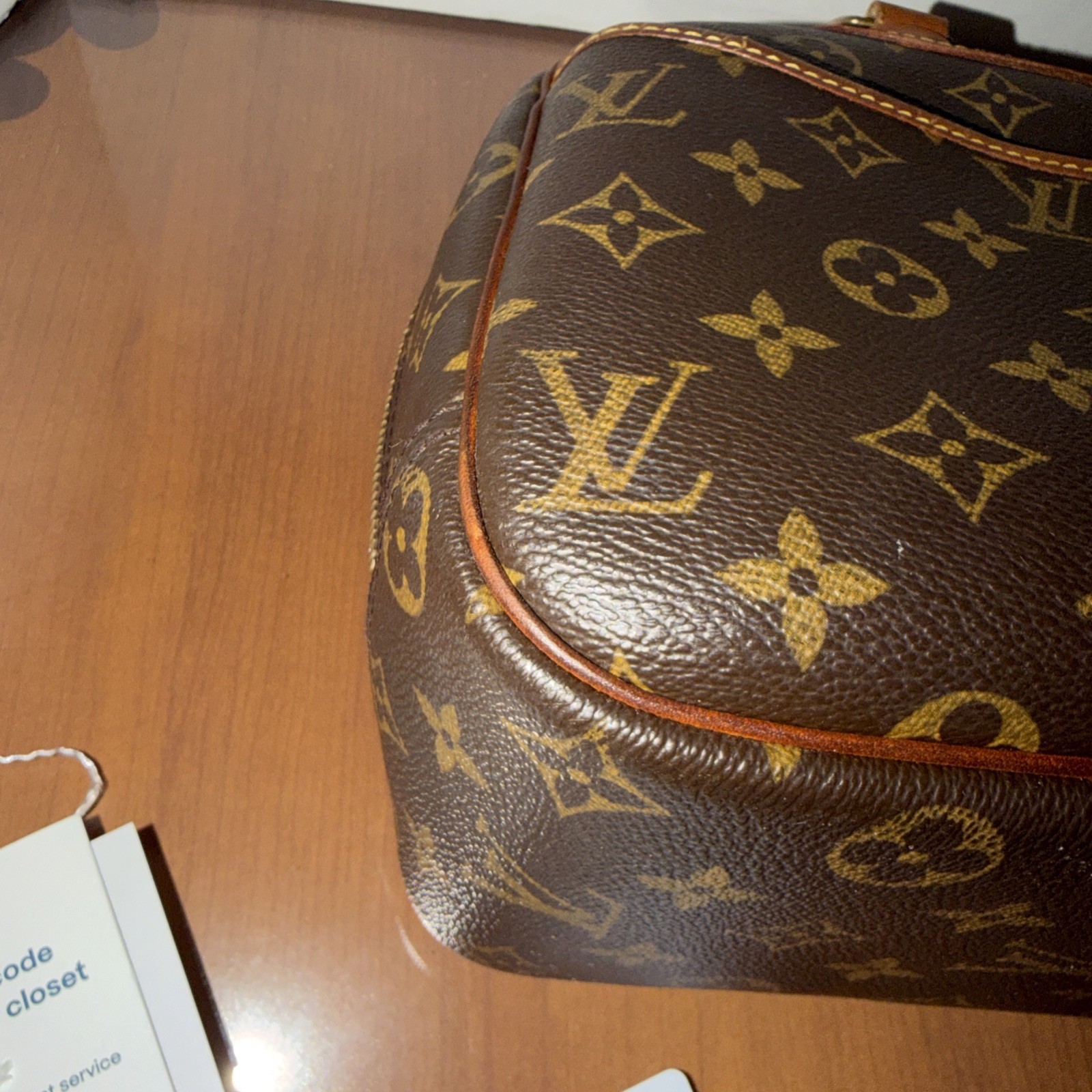 LOUIS VUITTON Trouville Handbag Monogram Canvas Vintage