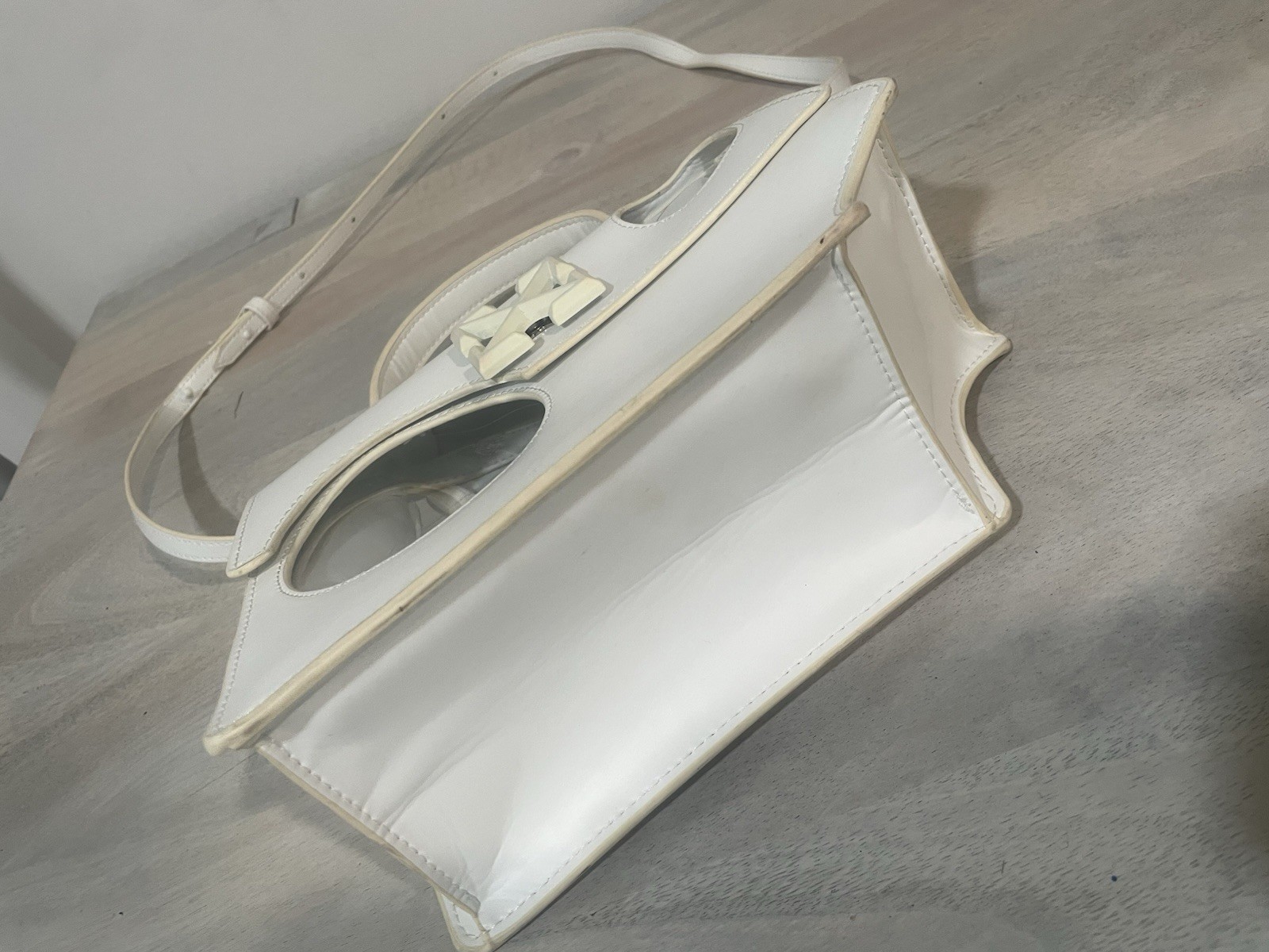 Off White Jitney 2.8 Meteor Holes Bag Leather with PVC ( Read the description)