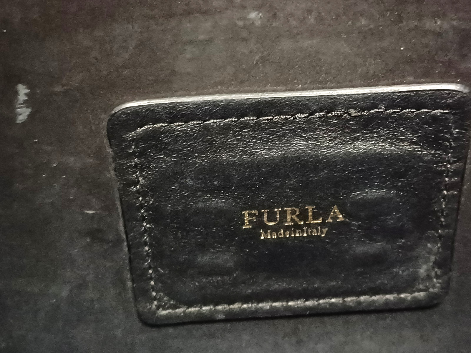 Furla Black PVC and BROWN ANIMAL PRINT Leather Candy Pochette JELLY Shoulder Bag