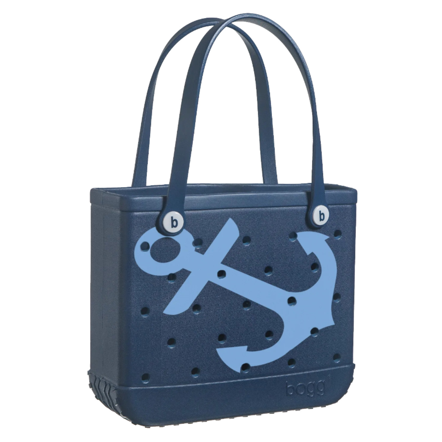 Bogg Bag Baby Beach Tote, Durable & Stylish Hand Bag, Anchors, Size Small