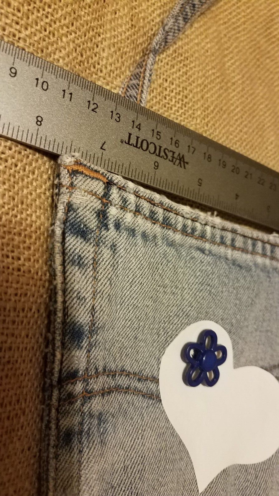 Levi’s Back Pocket Purse Beaded Bag Possibly Handmade