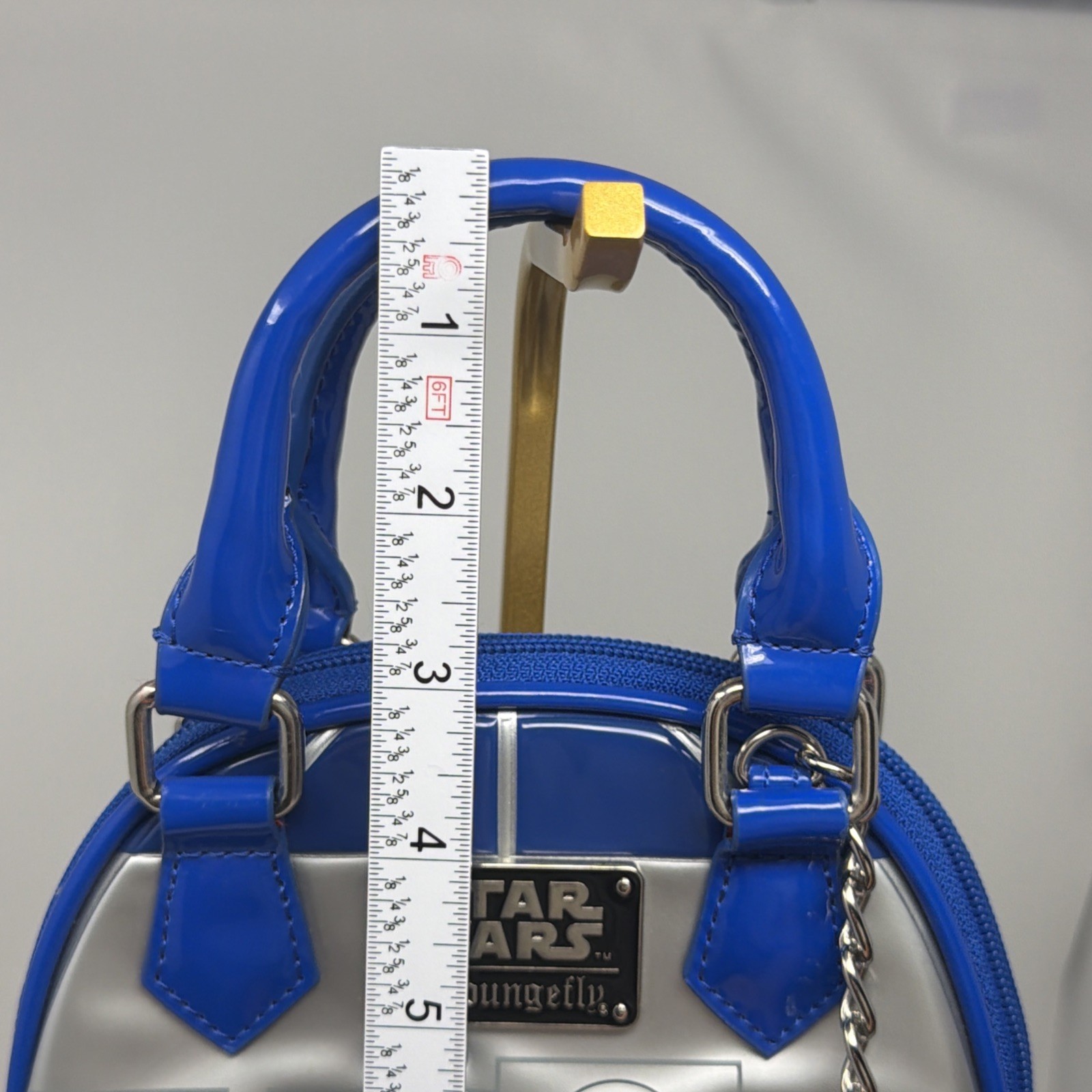 Star Wars Loungefly R2-D2 Mini Dome Crossbody Blue Store Model