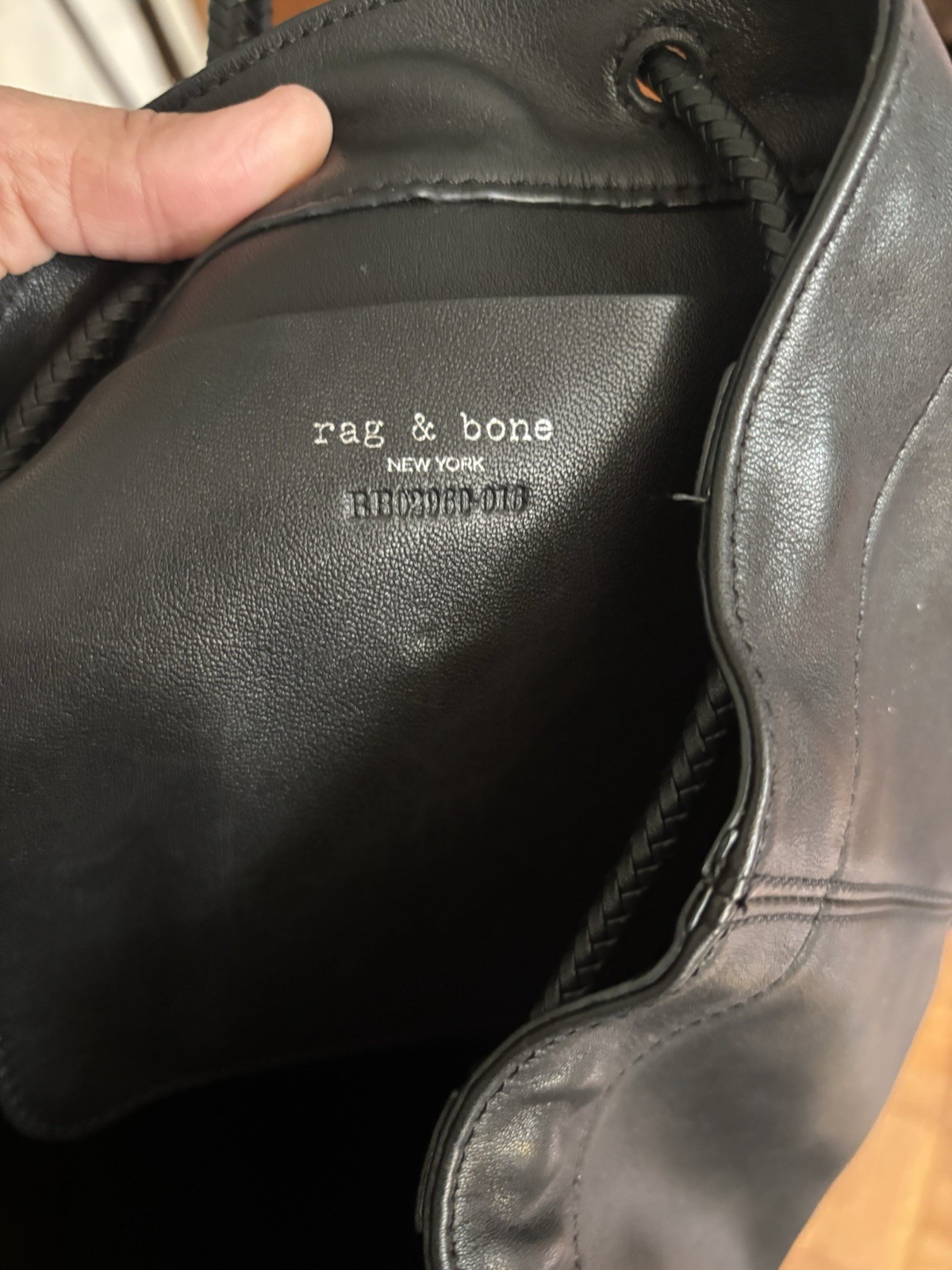 Rag And bone Black Backpack Buttery Black Leather